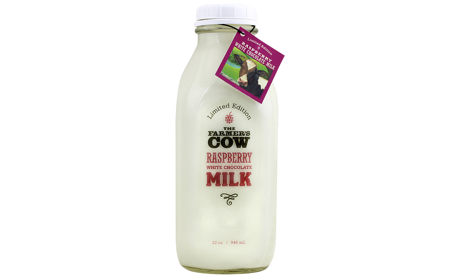 Farmer's Cow raspberry choc milk