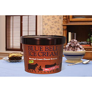 Blue Bell Marbled Cream Cheese Brownie ice cream