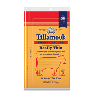 Tillamook really thin sliced cheese