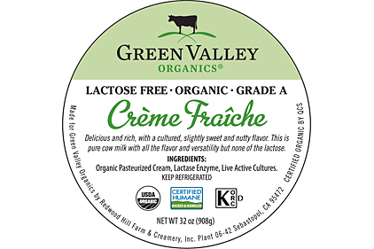 Green Valley Organics creme fraiche