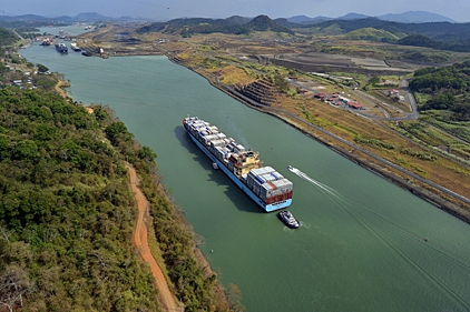 Panama Canal ariel shot