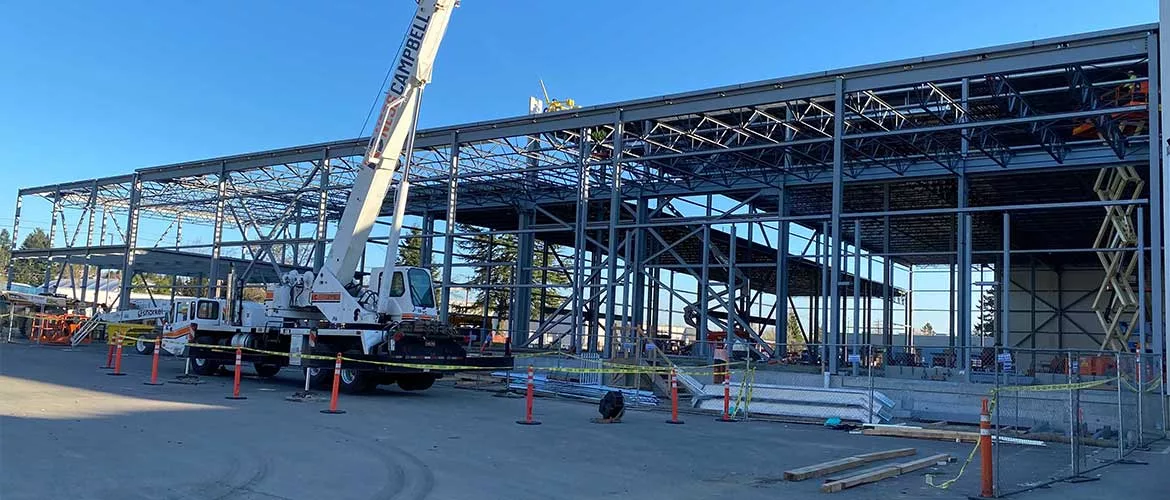 warehouse under construction