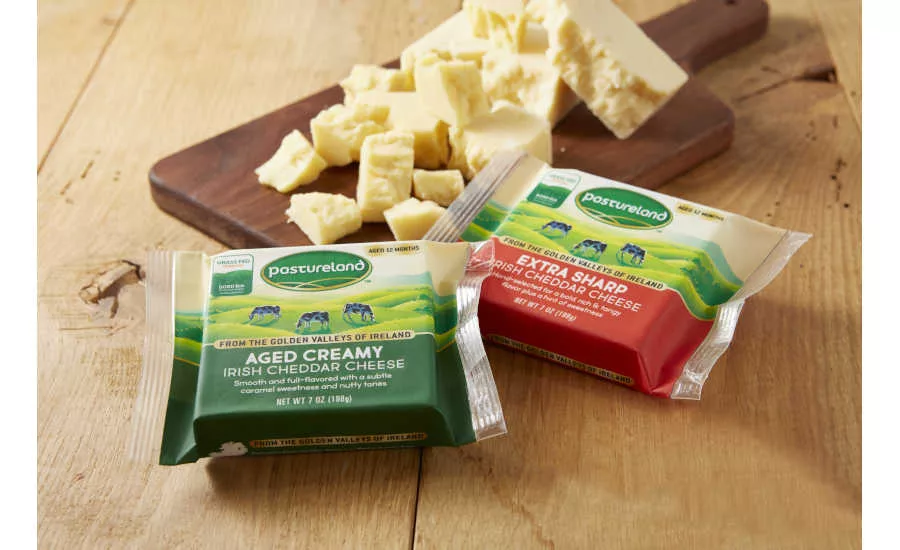 Irish Cheddar Cheese Aged Dairygold Pastureland