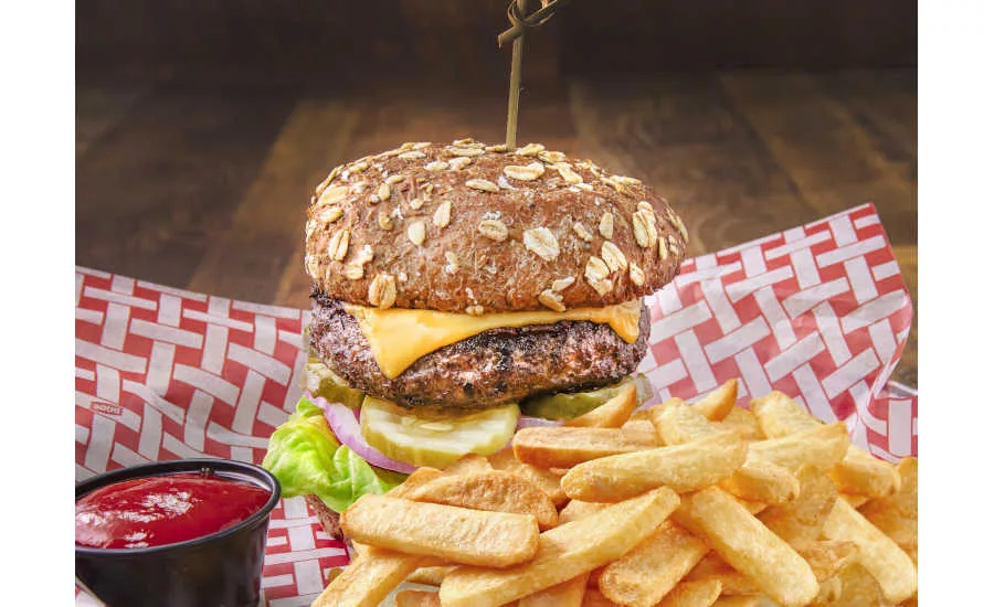 Cheeseburger Sprouted Hamburger Bun Sysco