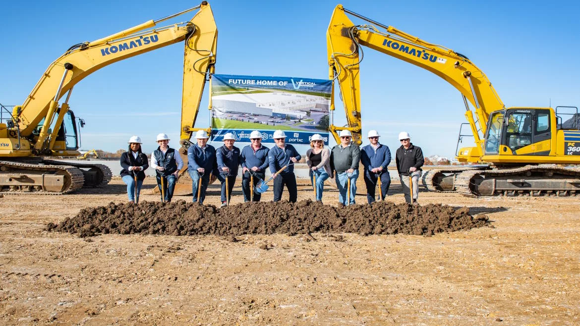 Vertical Cold Storage groundbreaking in Kansas City.