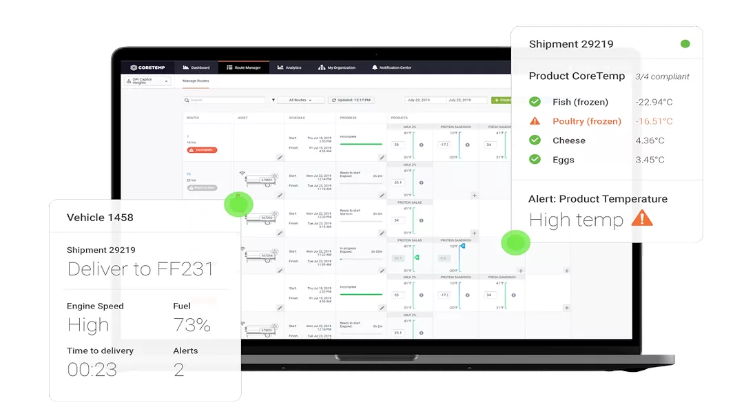 EROAD dashboard