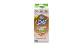 Blue Diamond's new oatmilk almondmilk blend. 