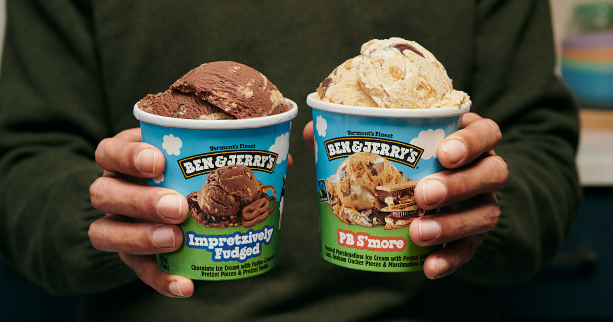 Ben & Jerry's Impretzively Fudged and PB S'more ice creams
