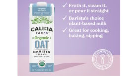 Califia Farms Organic Oat Barista Blends. 
