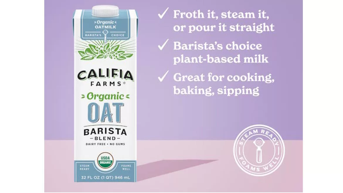 Califia Farms Organic Oat Barista Blends.