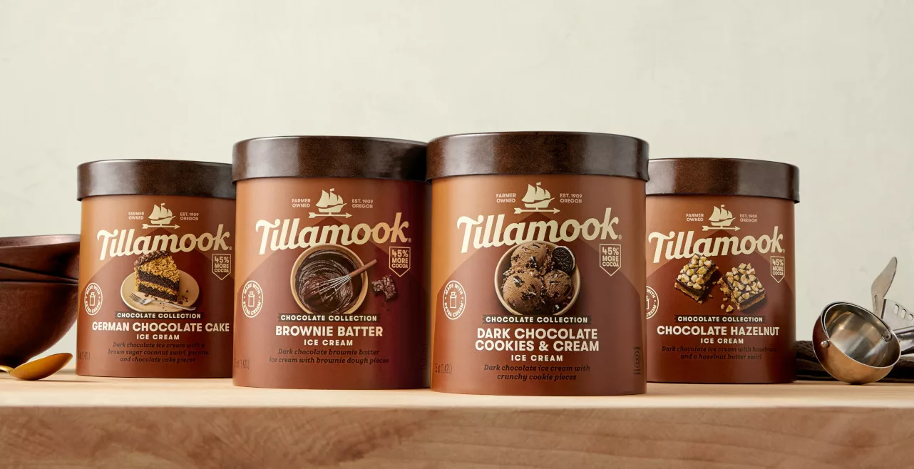 Tillamook debuts new chocolate lovers line.