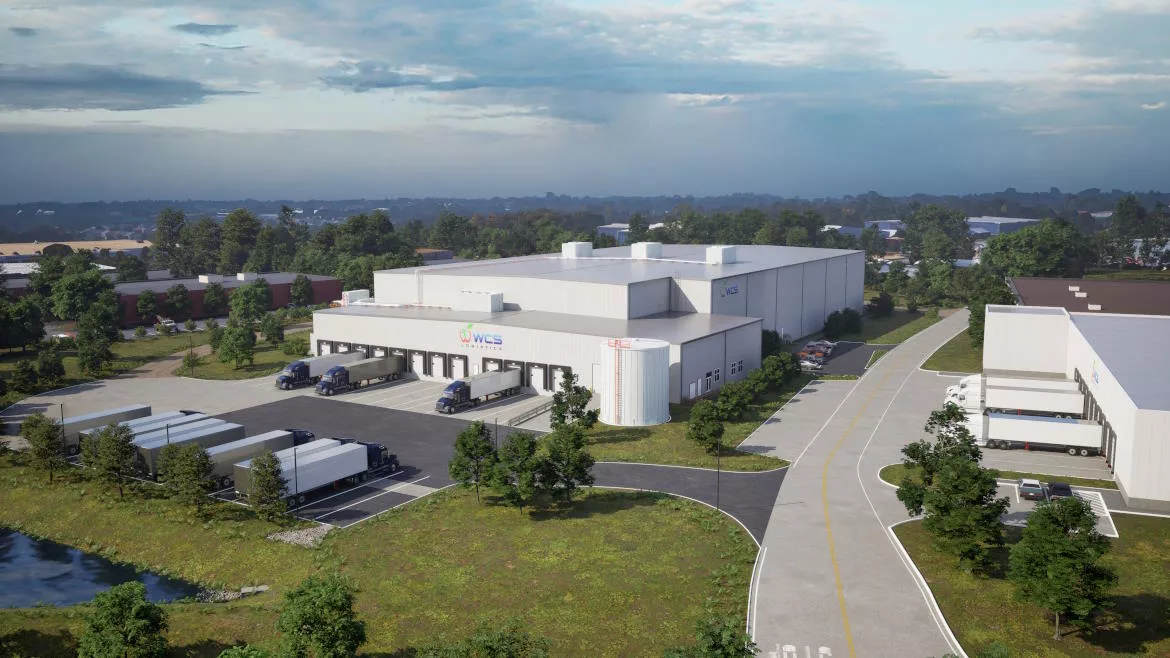 Winchester Logistics Cold storage rendering in Virginia.