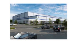 This facility will stand at a towering height of 75 feet, housing 49,512 pallet positions within a 191,909-square-foot freezer space and an additional 38,567 square feet of cooler dock. 