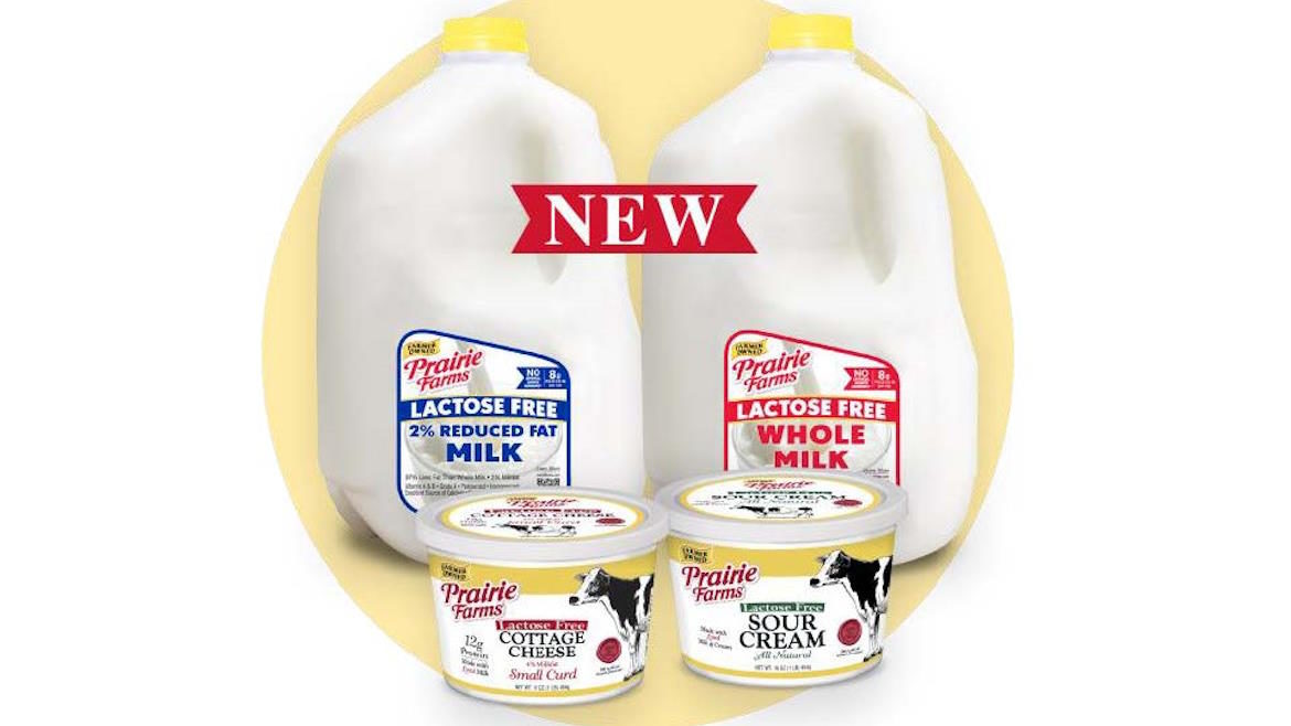 Lactose Free offerings from Prairie Farms Dairy.