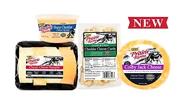 prairie farms debuted new cheese products.