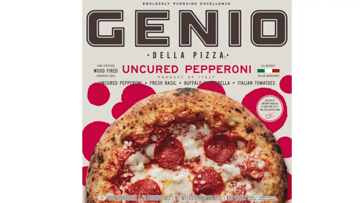 Genio Pepperoni pizza debuted nationwide through GoPuff.