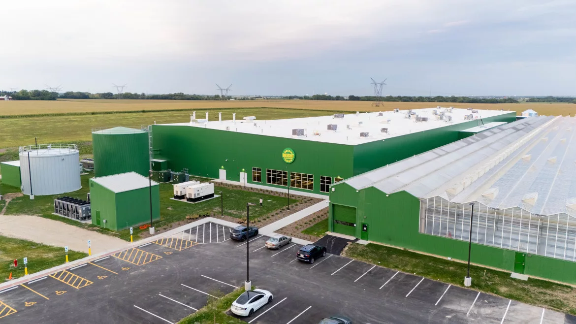 BrightFarms new Chicagoland greenhouse. 