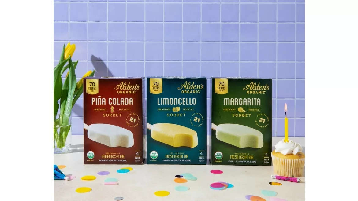 Alden's Organic Zero-Proof Mocktail Sorbet Bars