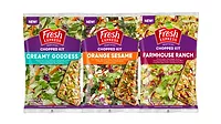 Fresh Express Creamy Goddess, Orange Sesame and Farmhouse Ranch Chopped Salad Kits