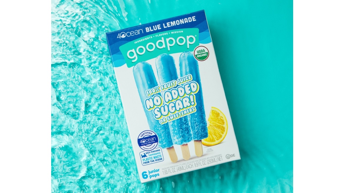 GoodPop 4Ocean Blue Lemonade Ice Pops