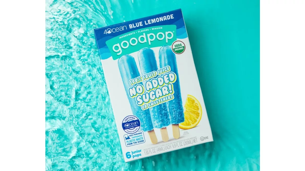 GoodPop 4Ocean Blue Lemonade Ice Pops