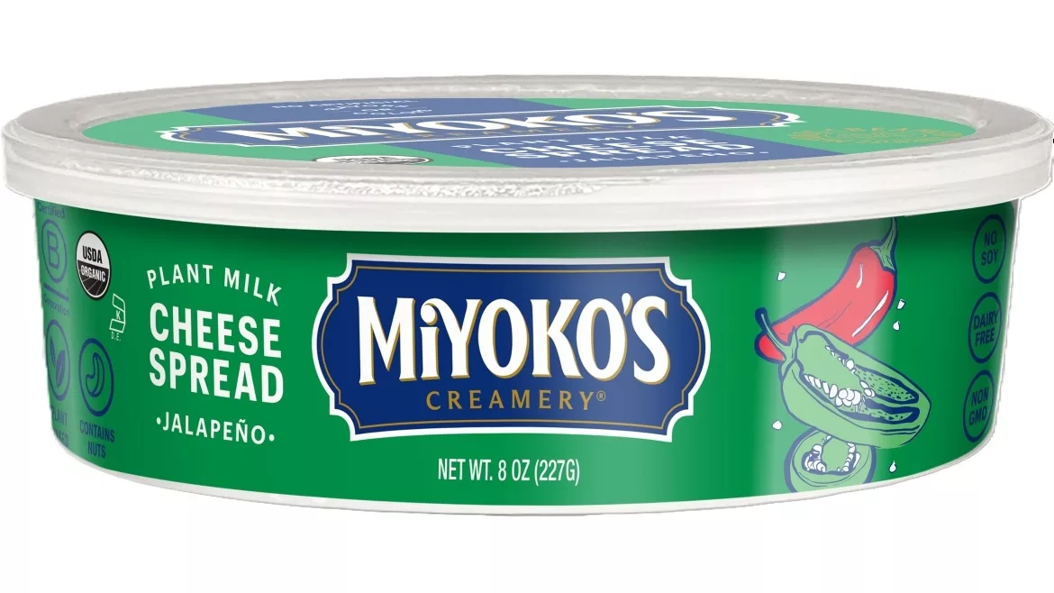 Miyoko's Creamery Jalapeno Plant-Milk Cheese Spread