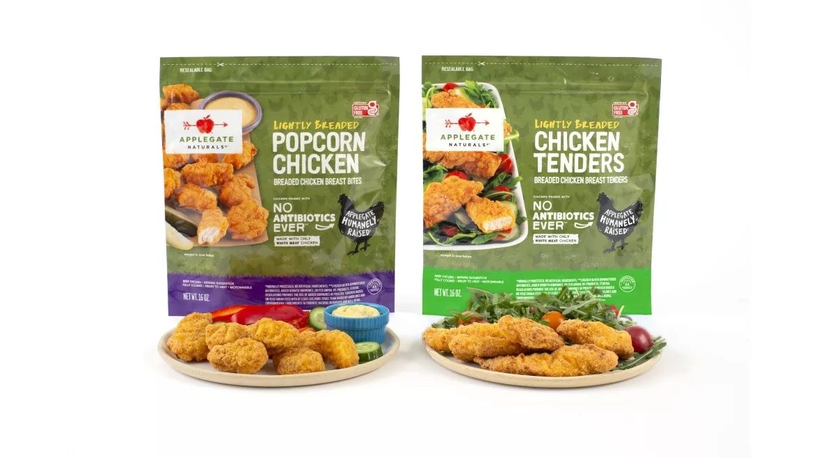 Applegate Naturals Lightly Breaded Chicken Tenders and Popcorn Chicken