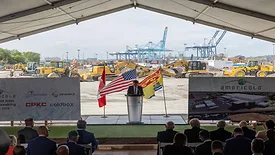 Americold groundbreaking in Canada. 