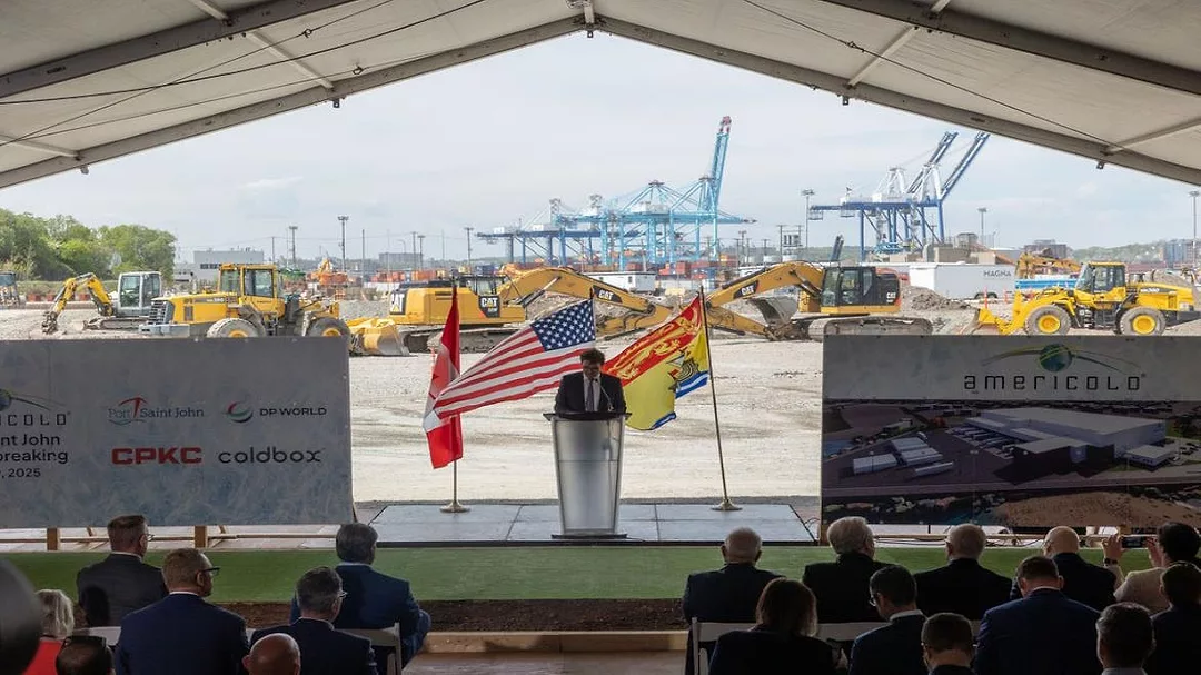 Americold groundbreaking in Canada.