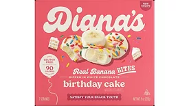 Diana's Birthday Cake Banana Bites