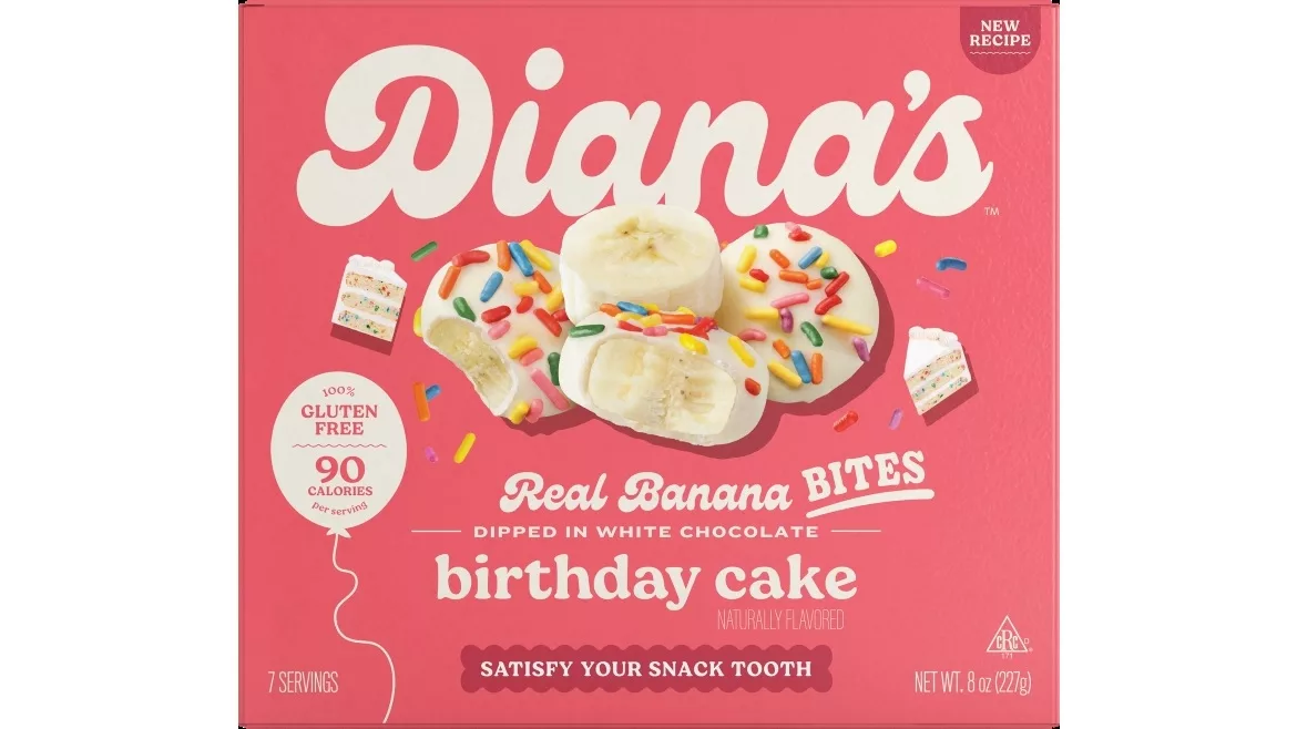 Diana's Birthday Cake Banana Bites