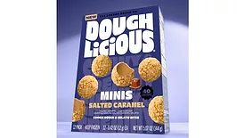 Doughlicious MINIS Salted Caramel Cookie Dough & Gelato Bites