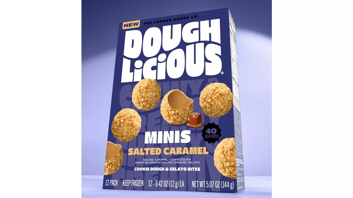 Doughlicious MINIS Salted Caramel Cookie Dough & Gelato Bites