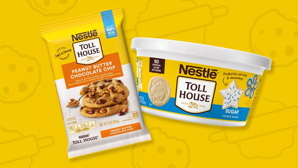 Nestle Toll House Peanut Butter Chocolate Chip Cookie Dough and Everyday Sugar Cookie Dough Tub