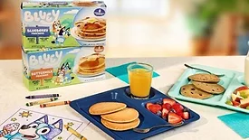 Hometown Food Company and BBC Studios Bluey Frozen Pancakes