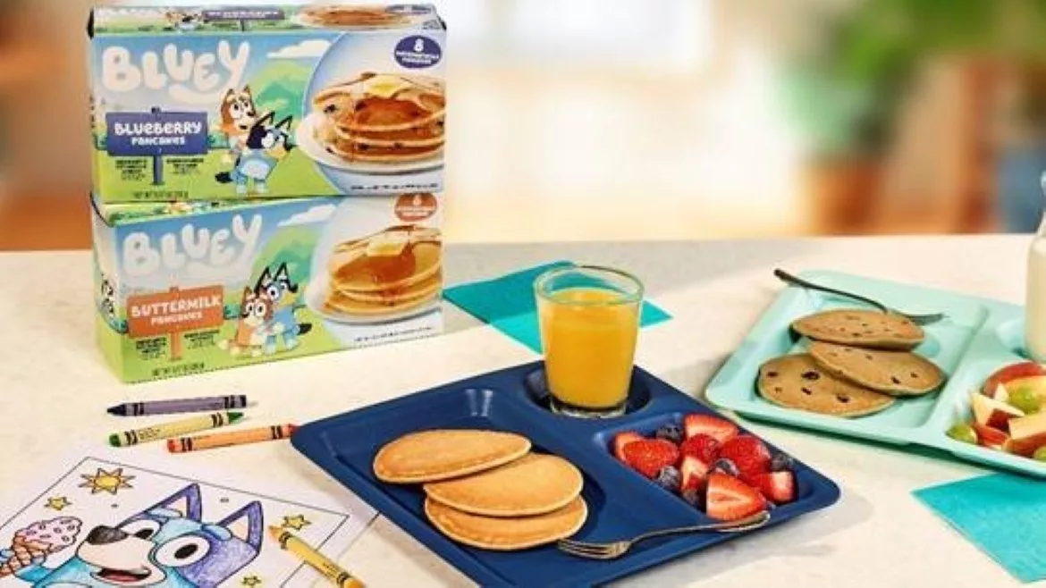 Hometown Food Company and BBC Studios Bluey Frozen Pancakes