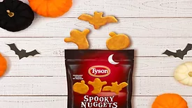 chicken nuggets for Halloween.