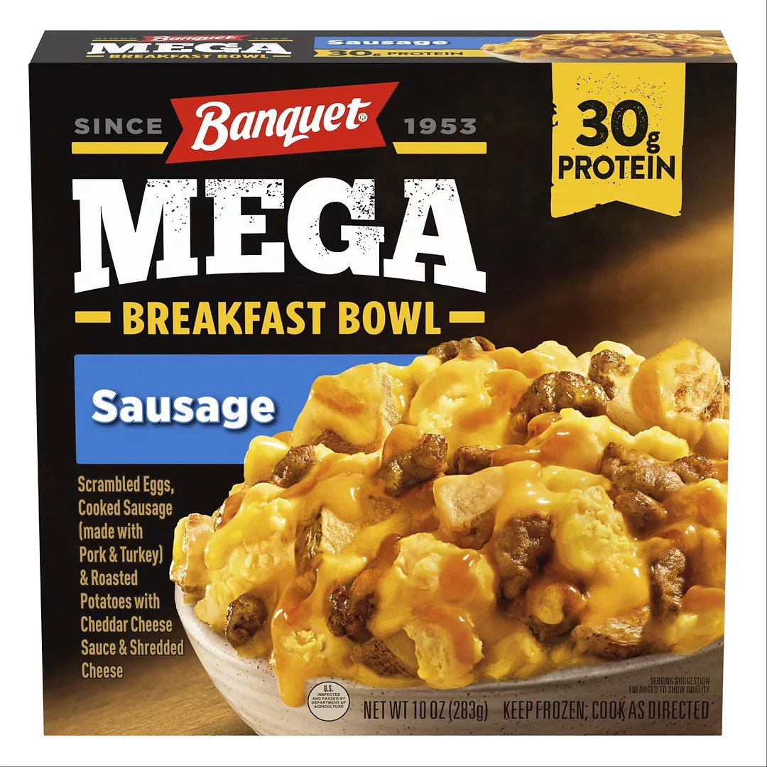 Banquet breakfast offerings.