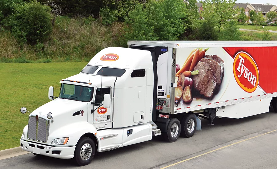 Tyson transportation truck