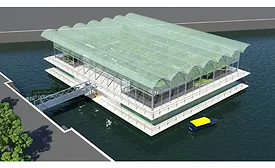 Floating dairy farm