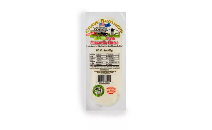 Crave Brothers Sliced Fresh Mozzarella Logs