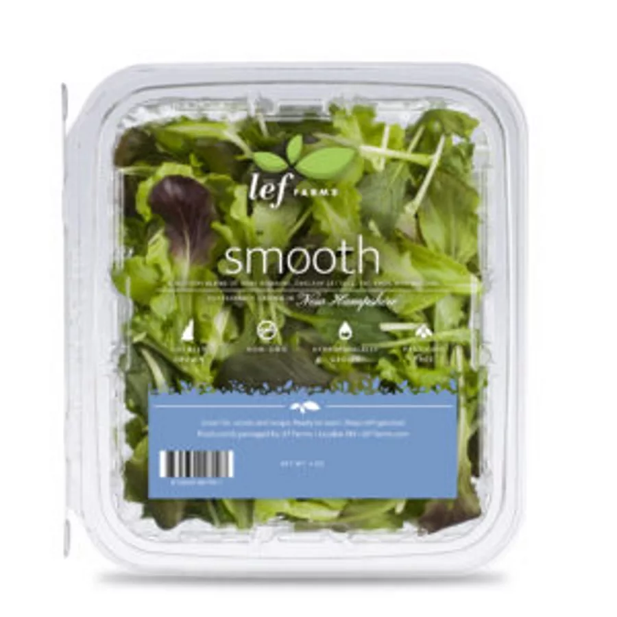 Lef Farms clamshell packaging