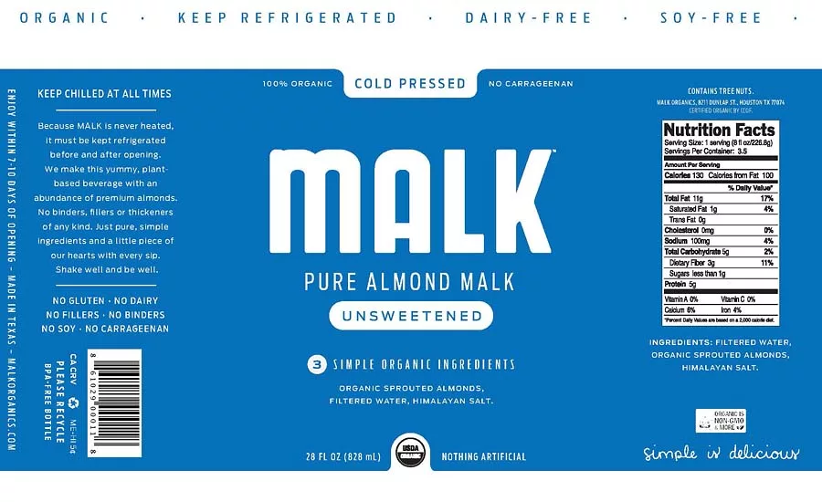 MALK Organics new label