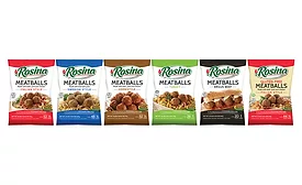 Rosina meatball packaging