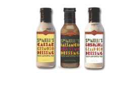 Spinelli's refrigerated dressing packaging 