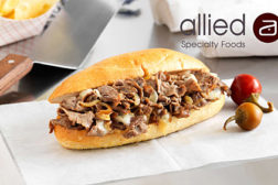 Allied Specialty Foods cheesesteak sandwich