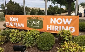 Blount Fine Foods new plant sign