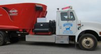 Straus electric feed truck