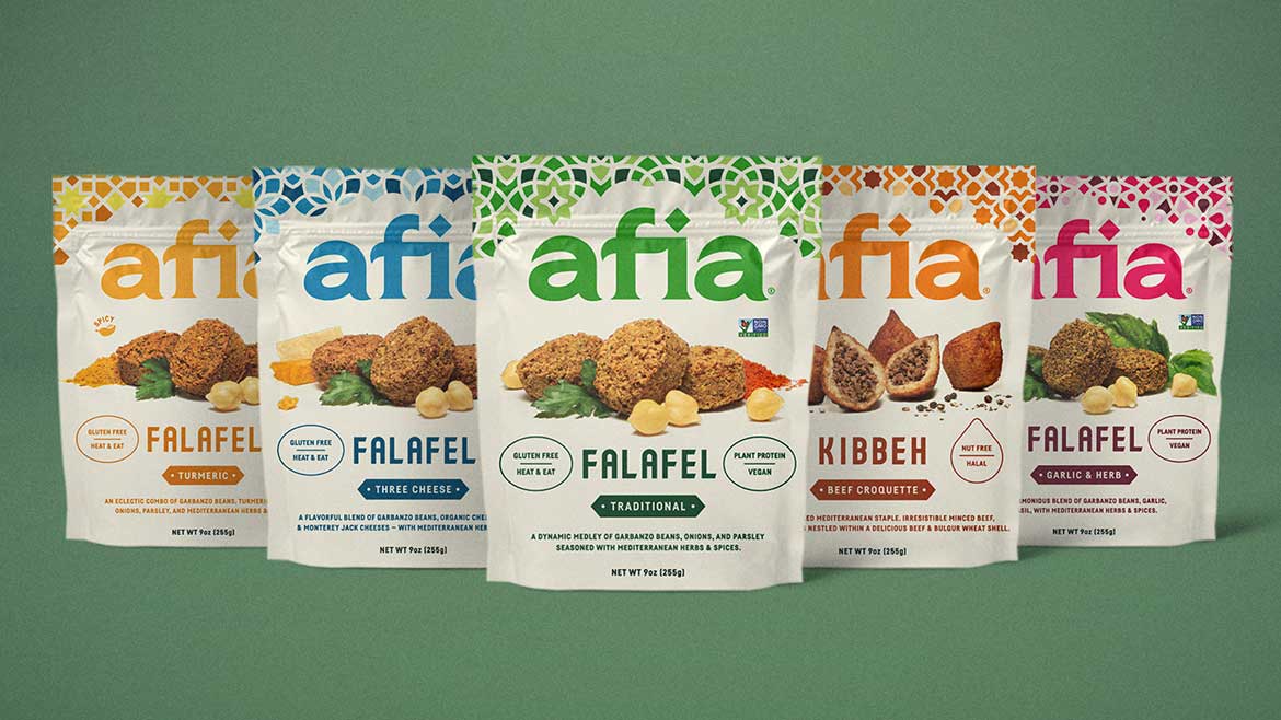Afia has grown to five falafel flavors