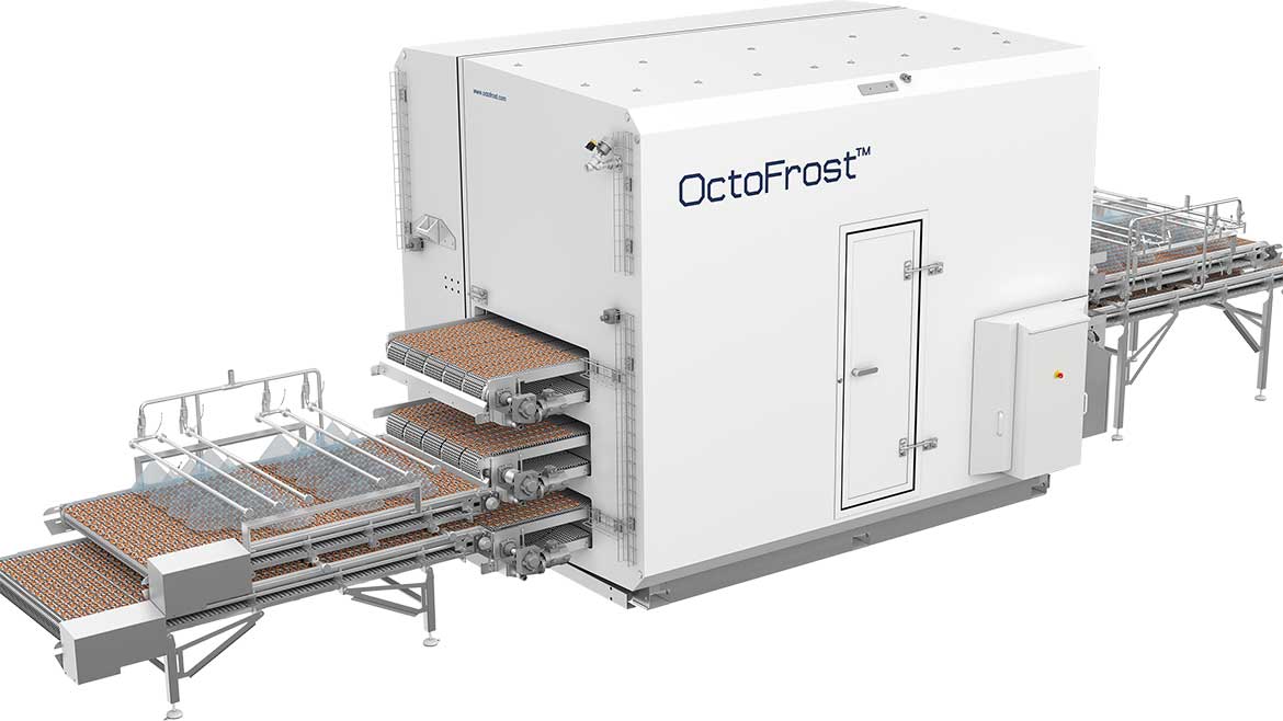 OctoFrost multi-level impingement freezer